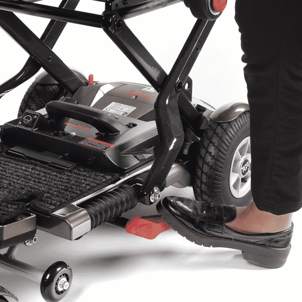 minimo plus folding mobility scooter foot pedal