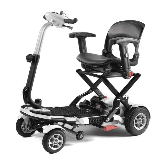 minimo plus folding mobility scooter white