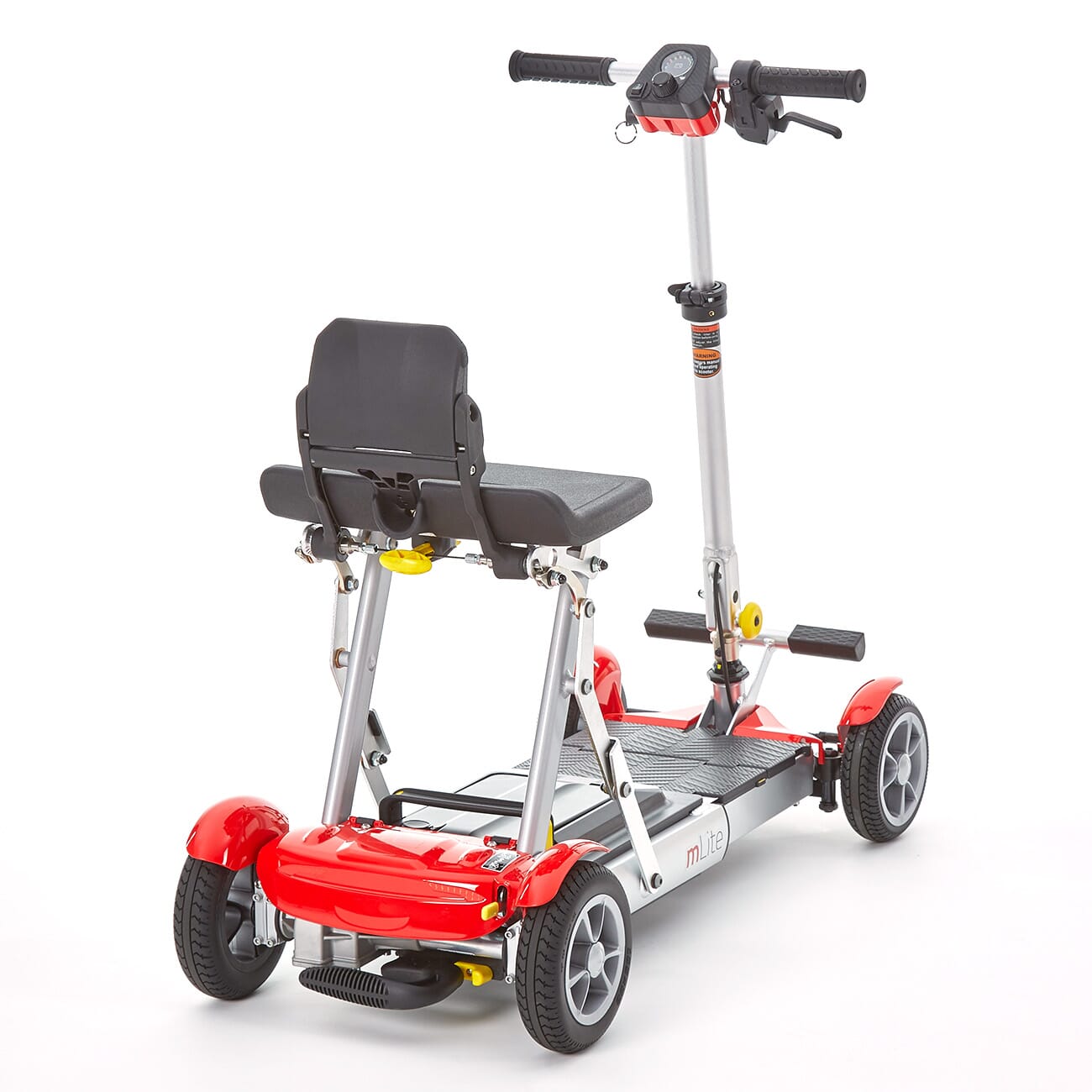 mlite folding mobility scooter red back