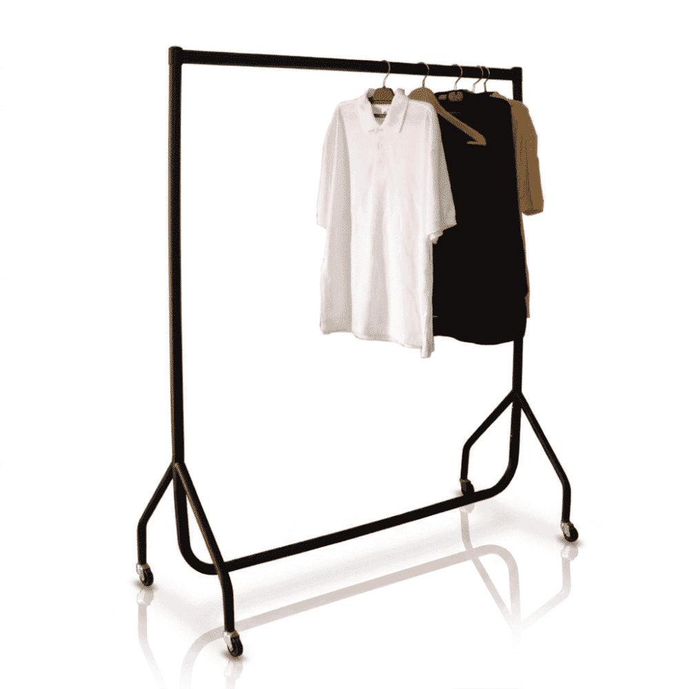 Mobile Clothes Hanging Rail with Wheels