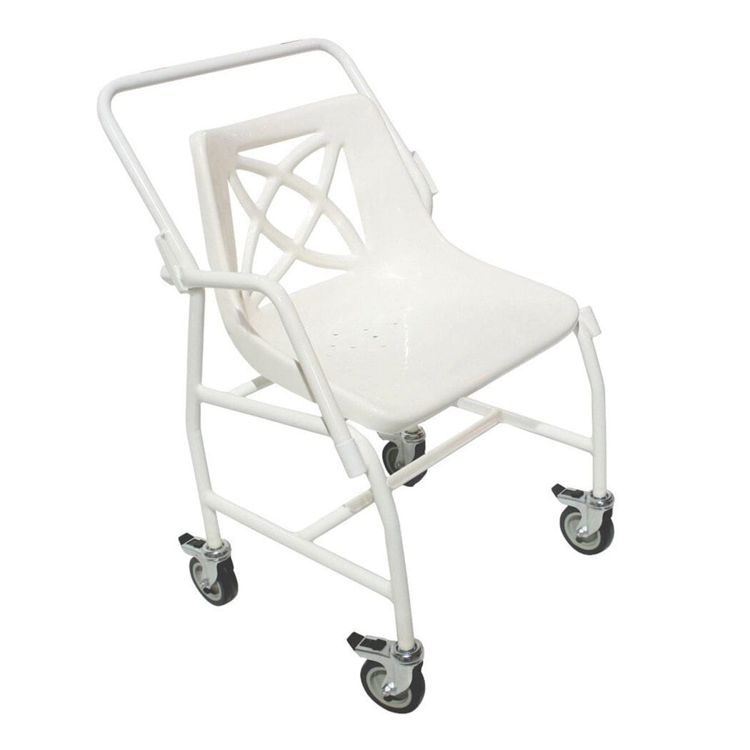 View Mobile Shower Chair with Detachable Arms information