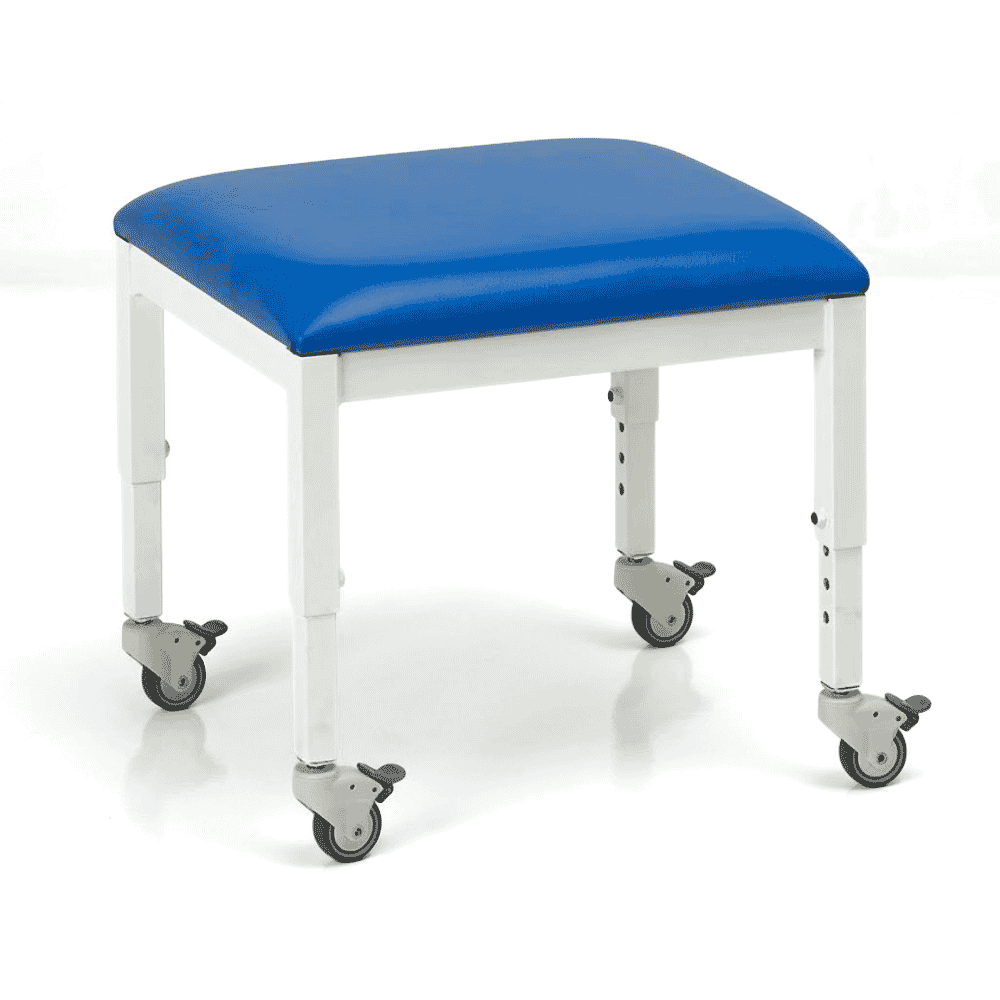 mobile therapy stool adjusted