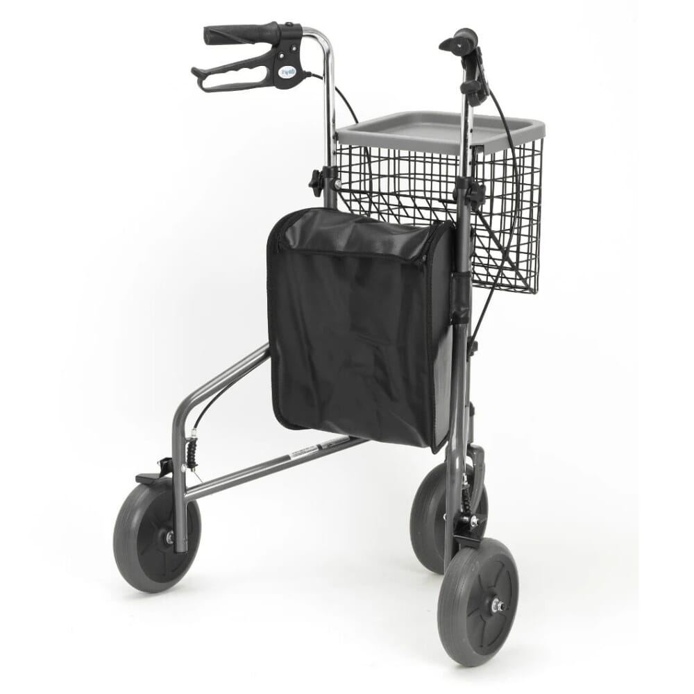 mobility care chrome rollator back