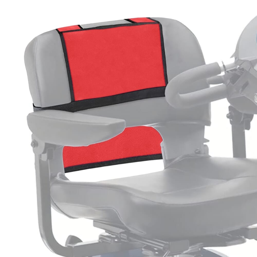 mobility scooter bag with crutch pockets on seat