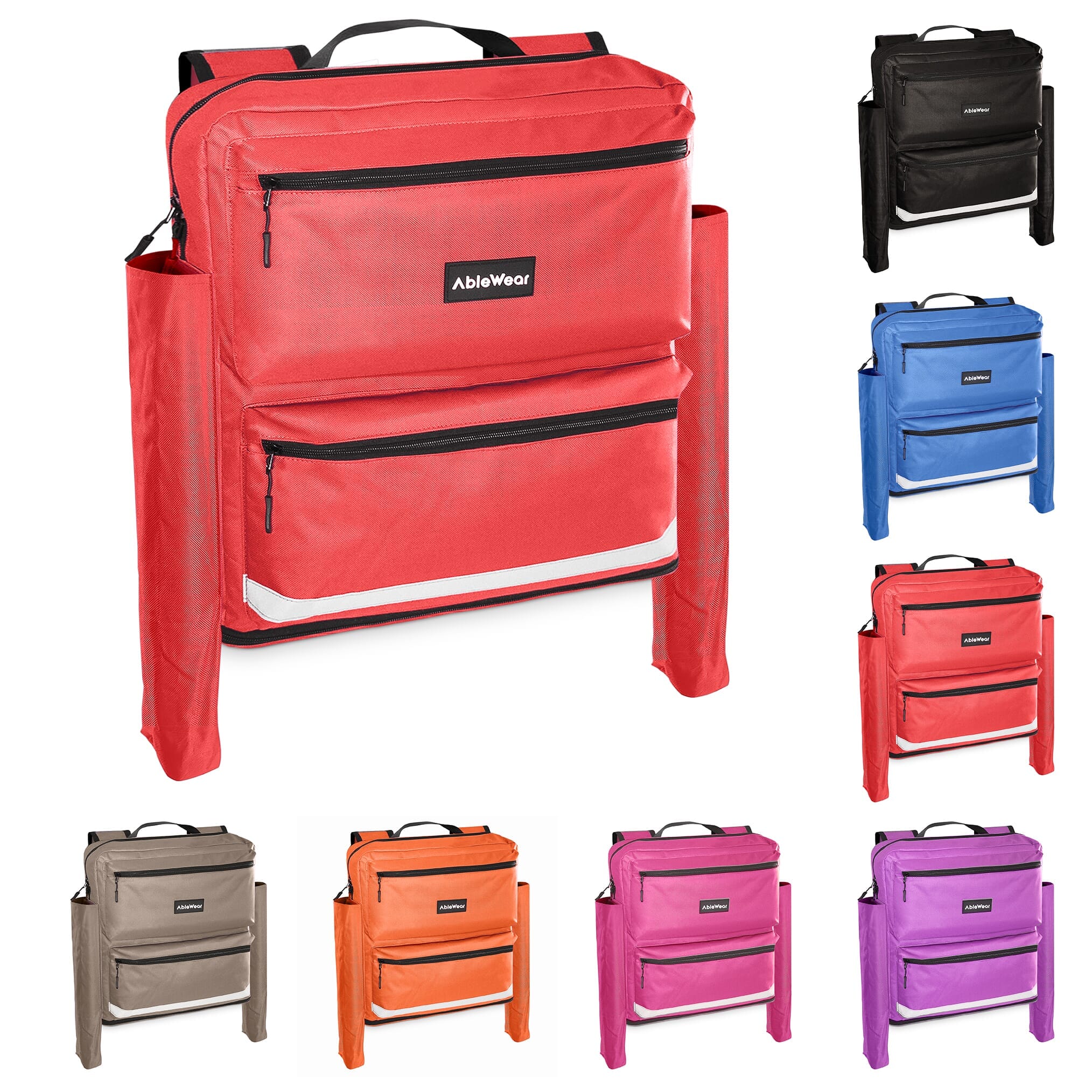 Mobility Scooter Bag with Crutch Pockets