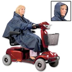 Mobility Scooter Full Length Poncho - Mobility Scooter Waterproof Poncho - Lined