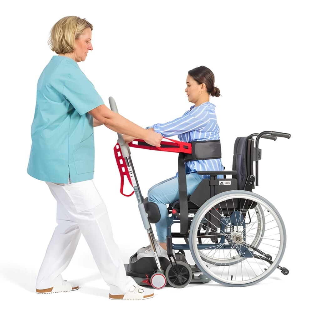 molift raiser pro transfer aid belt in use