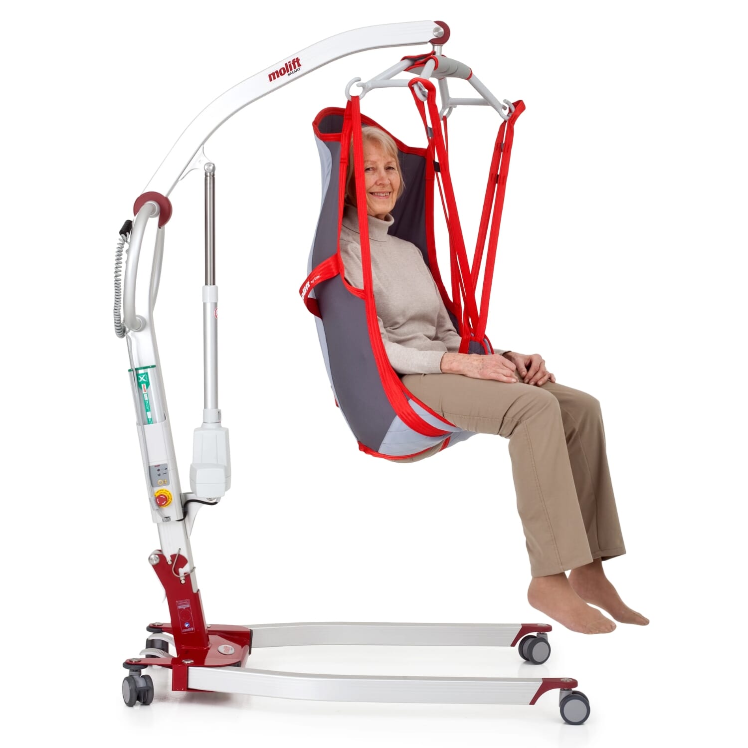 molift smart 150 folding mobile hoist in use