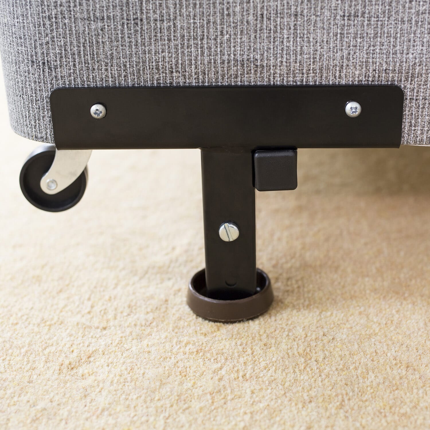 morris bed raiser with slip resistant feet fitted to bed