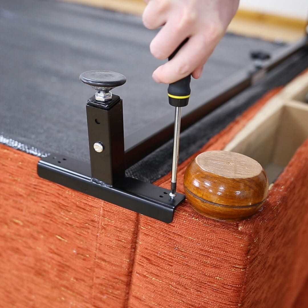 morris settee raiser fixing to settee