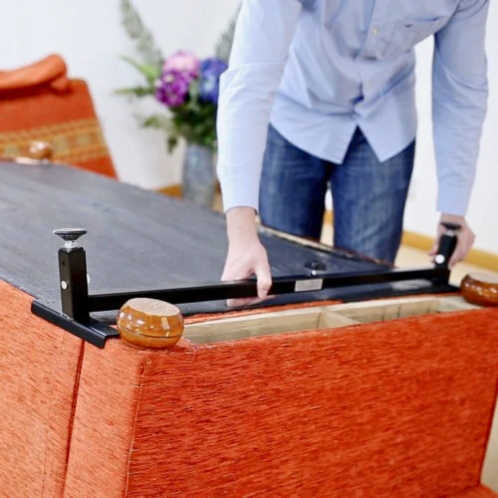 morris settee raiser how to fit