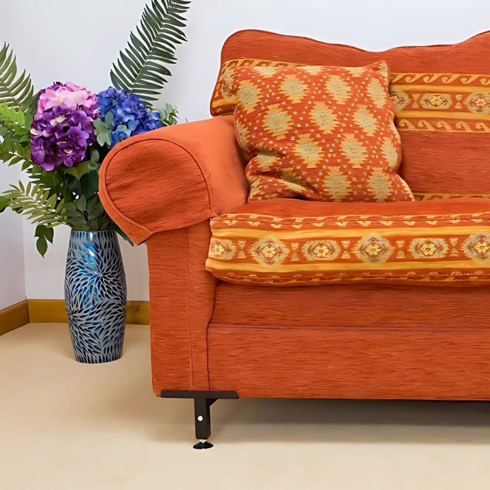 morris settee raiser on sofa