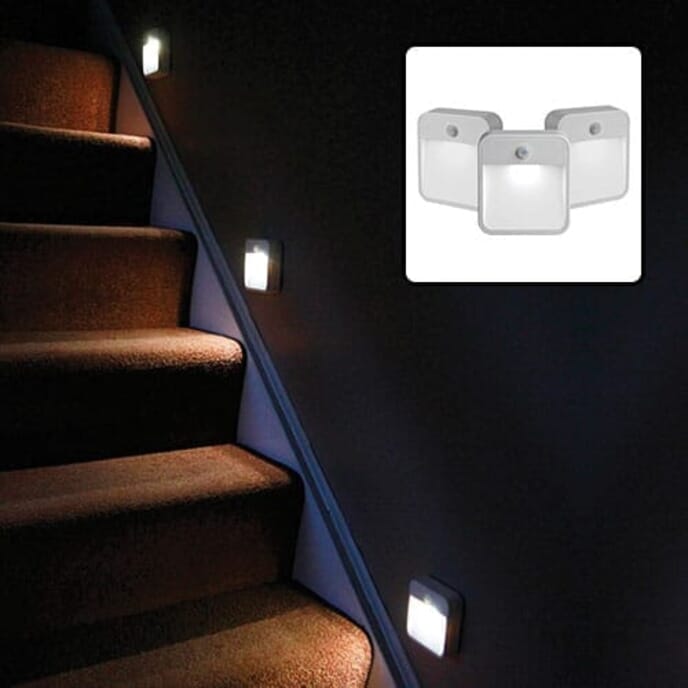 motion trigger tri pack lights white