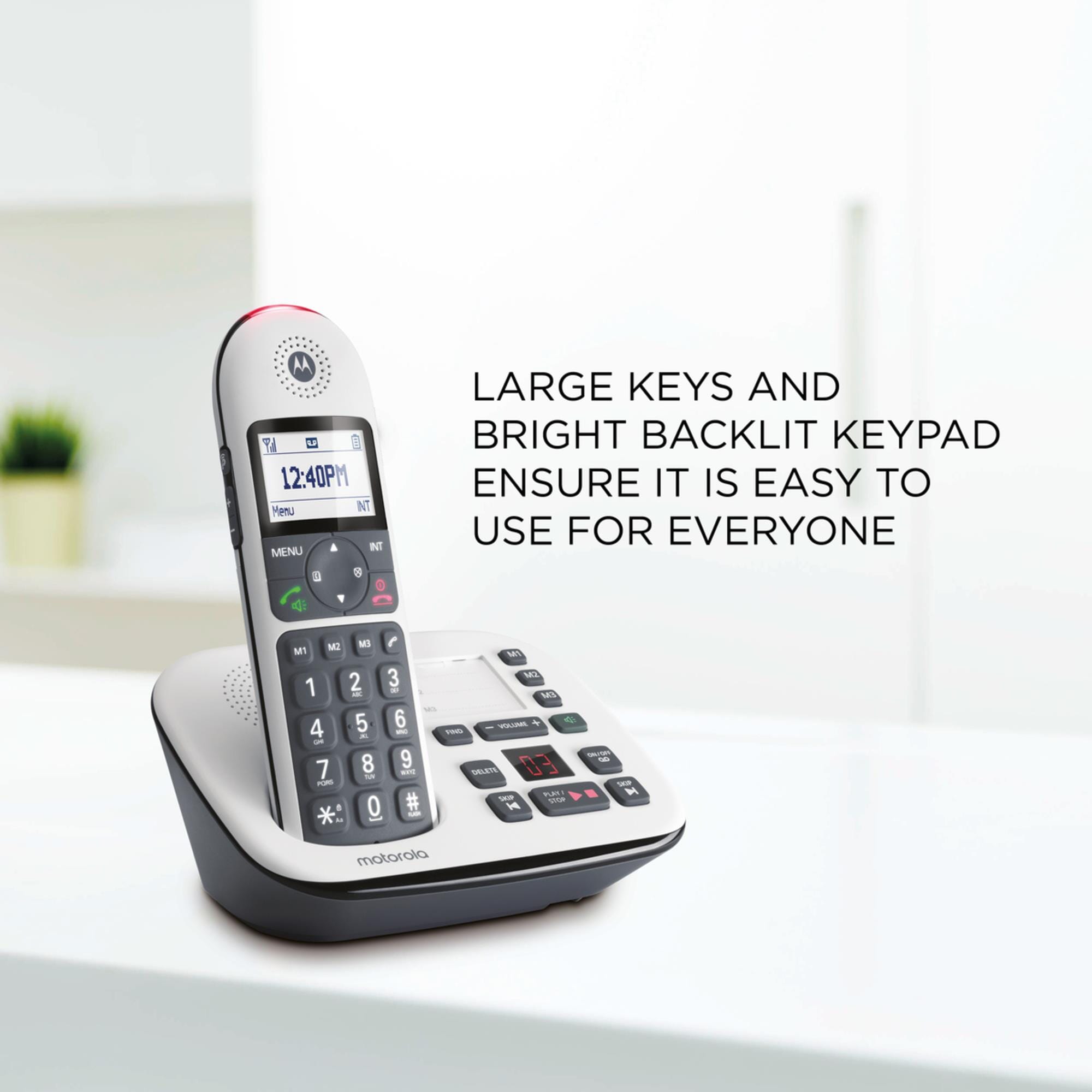 motorola cd5011 big button cordless phone 6