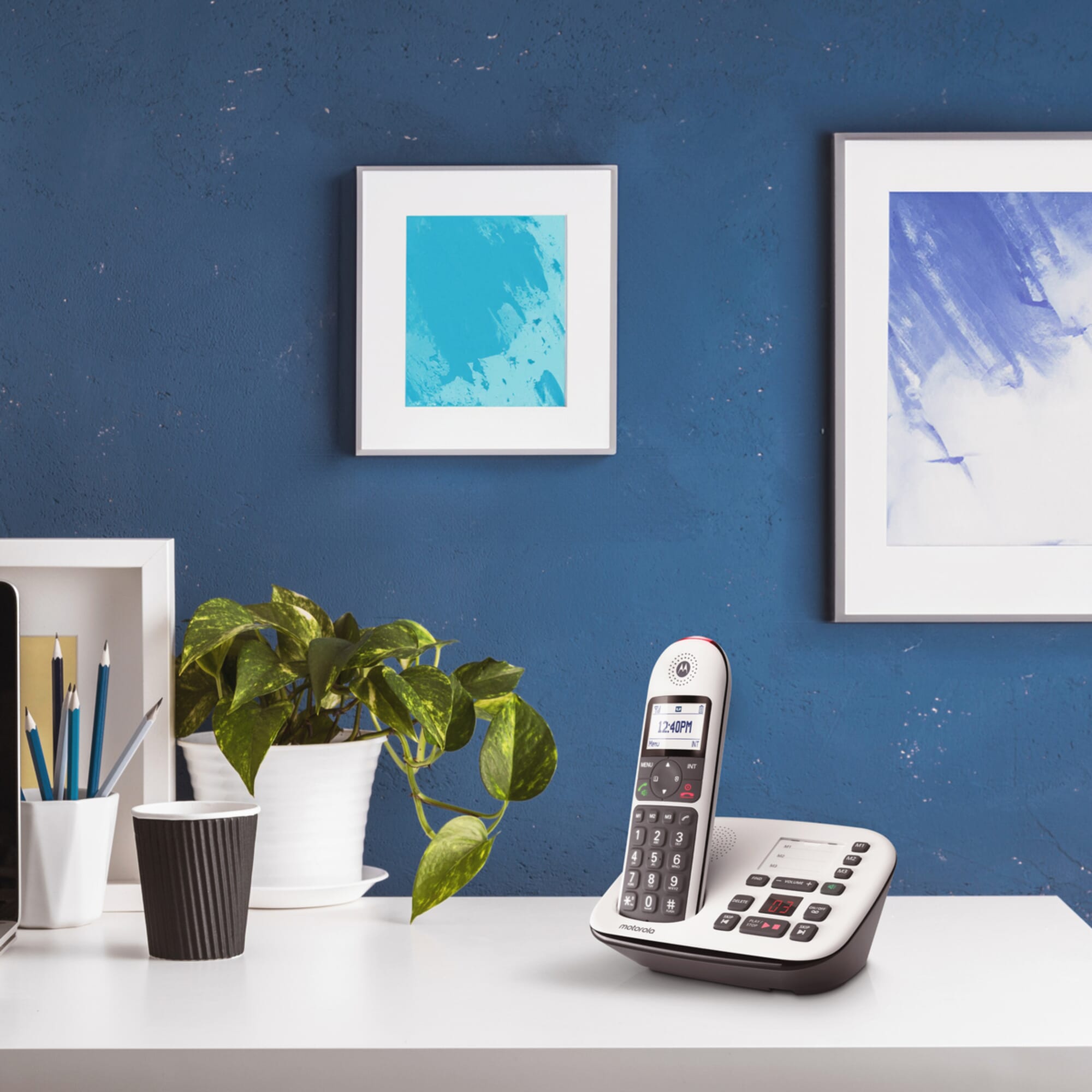 motorola cd5011 big button cordless phone 9