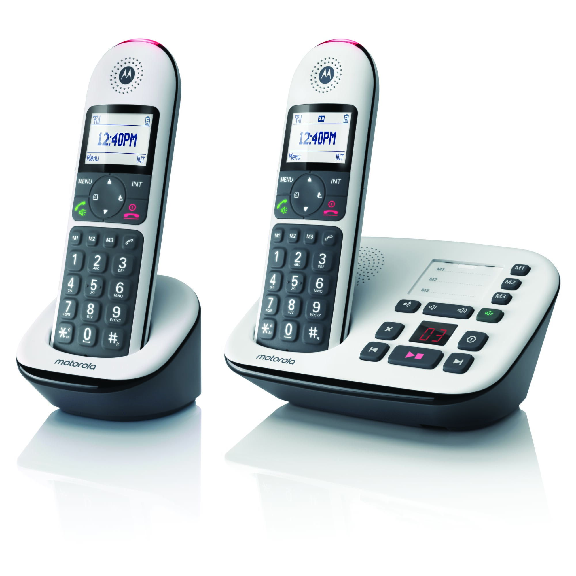 Motorola CD5012 Big Button Cordless Phone - Twin