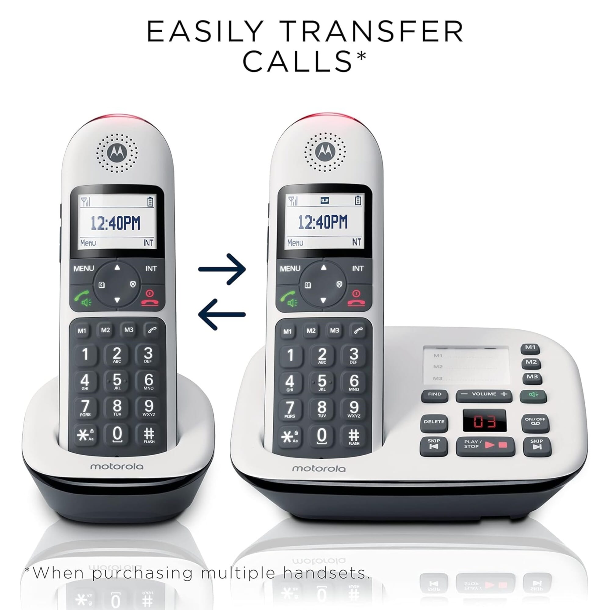 motorola cd5012 big button cordless phone 6