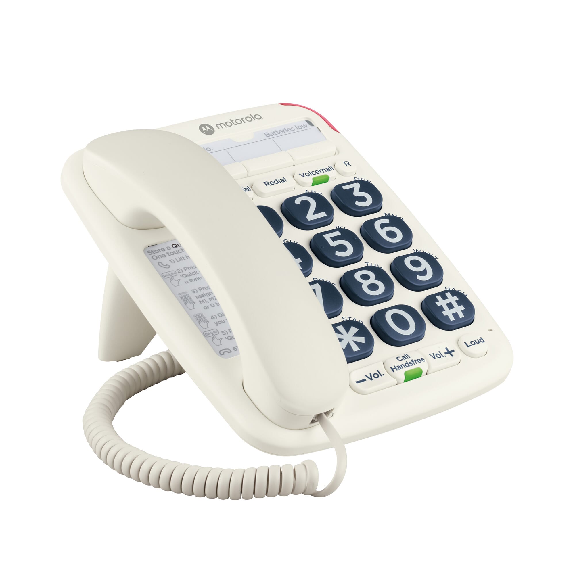 motorola ct200 large button telephone 9