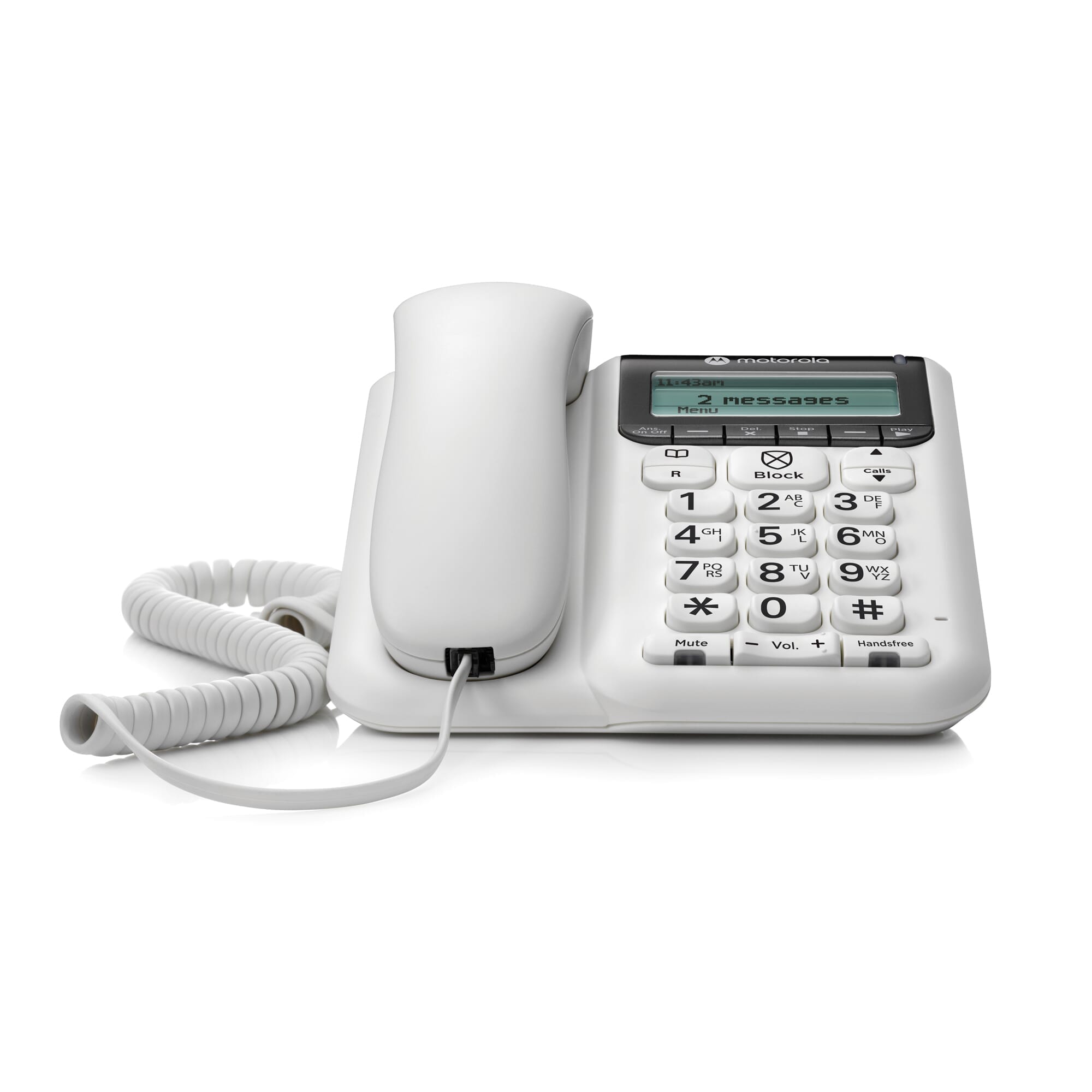 motorola ct610 large button telephone front