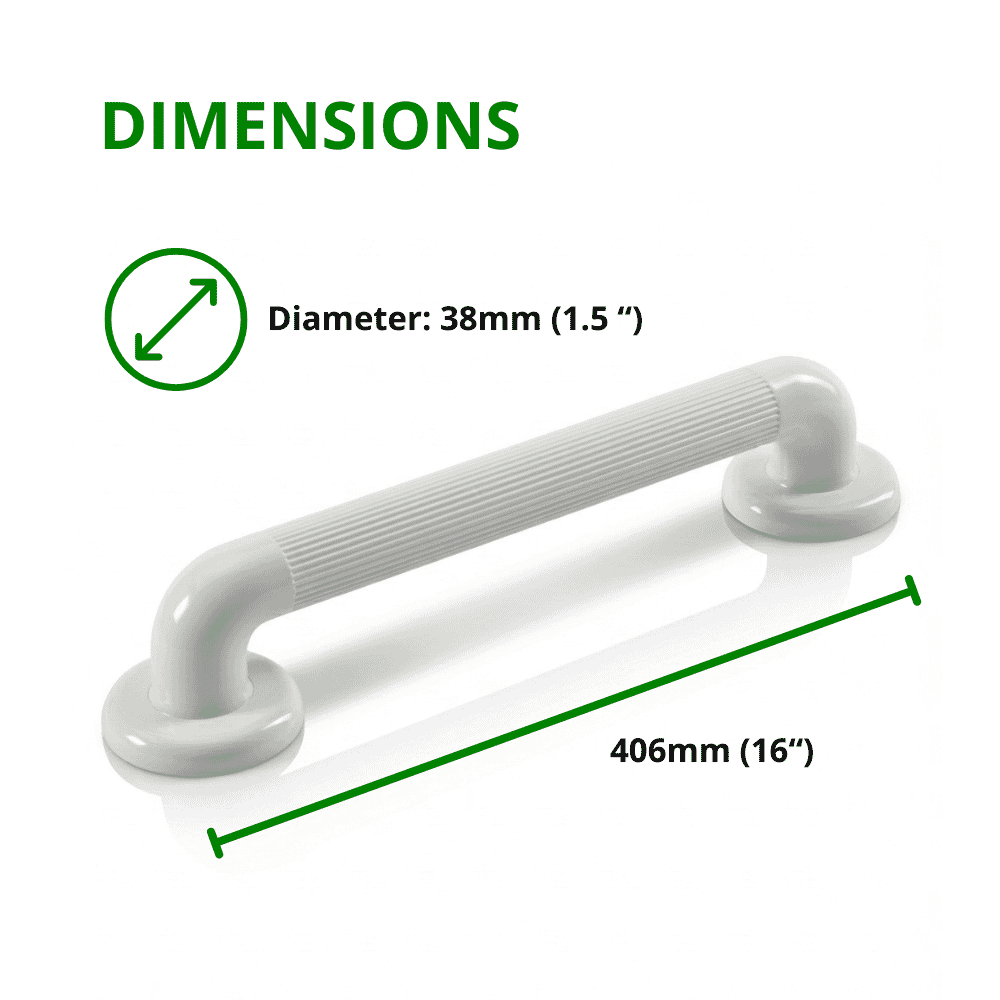 moulded fluted grab rails 406mm 16 dimensions