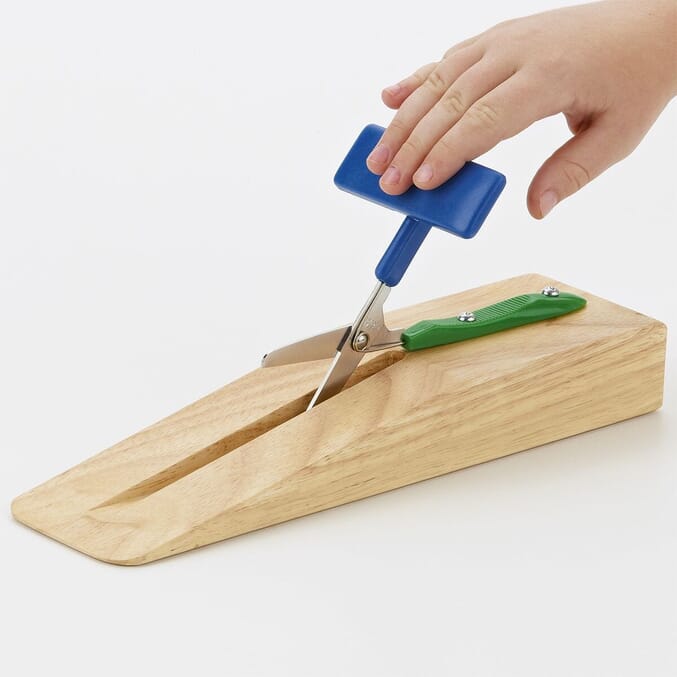 mounted table top scissors wooden base