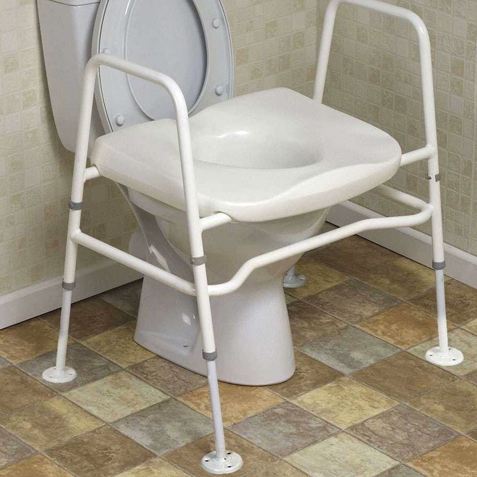 mowbray extra wide toilet seat floor fixed