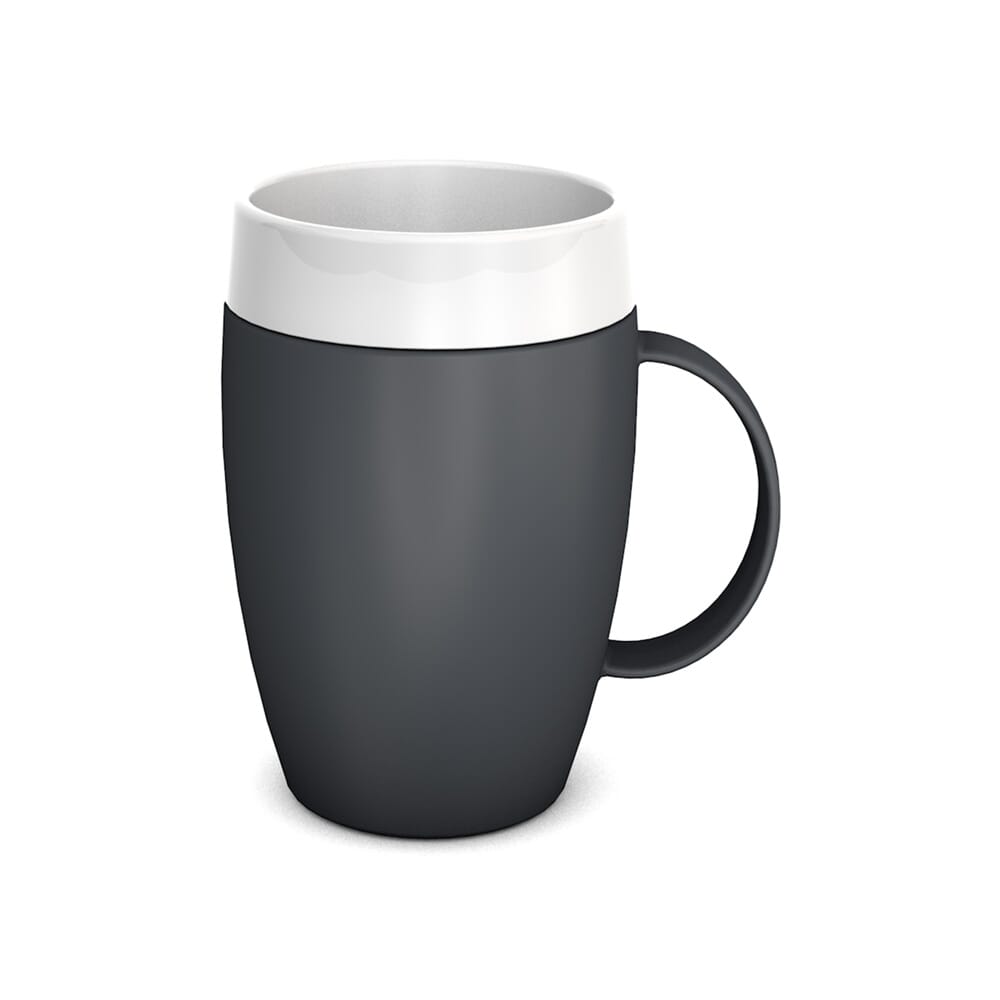 mug with internal cone anthracite