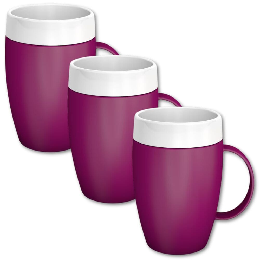 View Mug with Internal Cone Blackberry Pack of 3 information