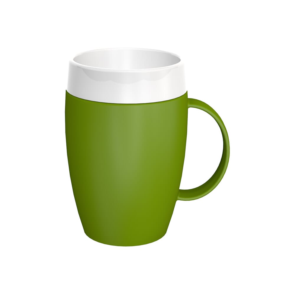 mug with internal cone green