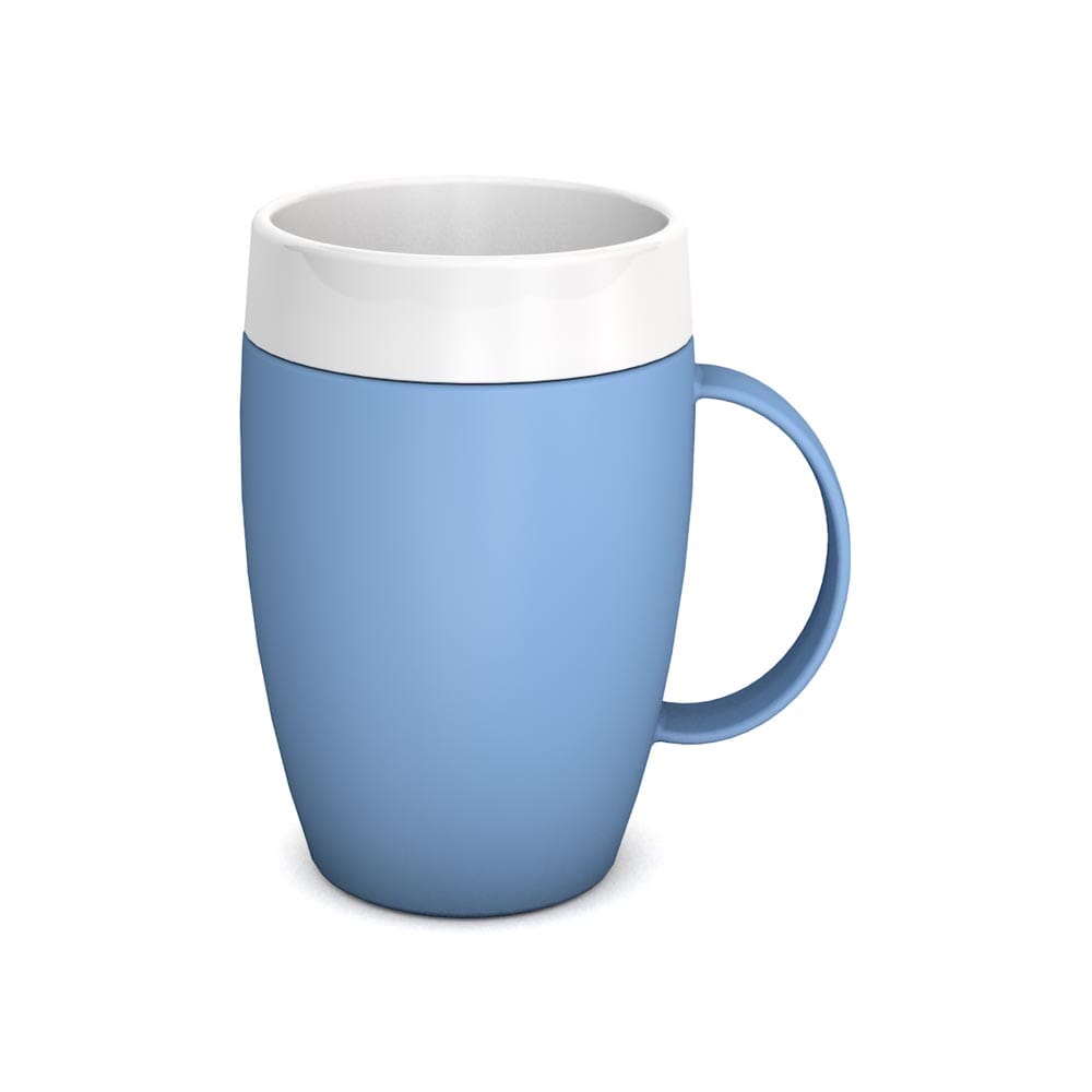 mug with internal cone light blue