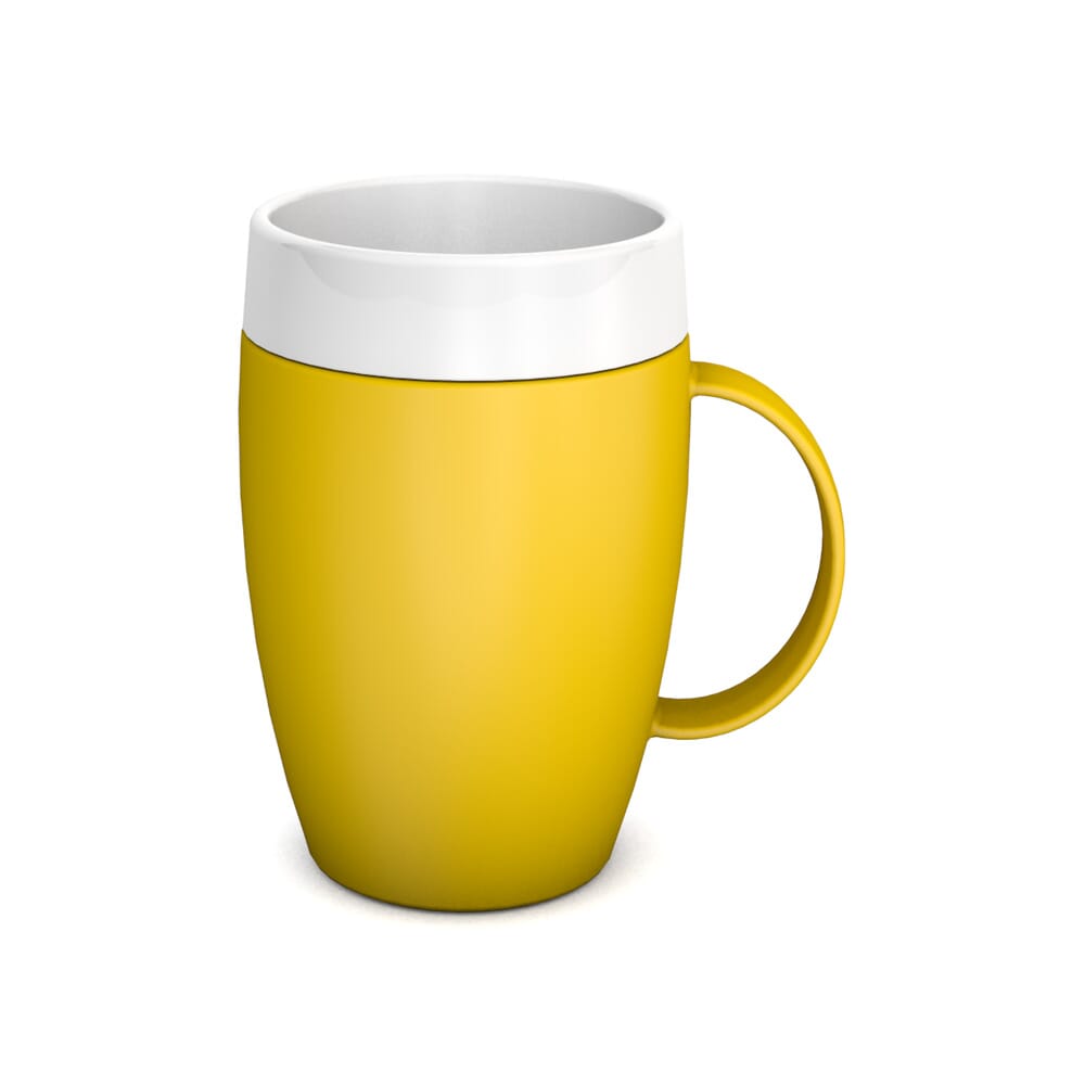 mug with internal cone yellow