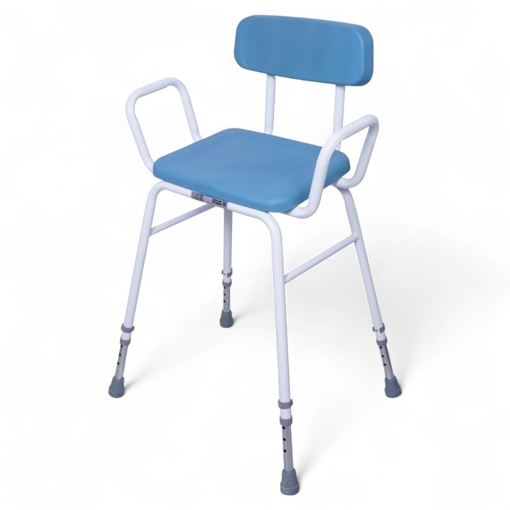 Multi-Use Perching Stool with Padded Backrest