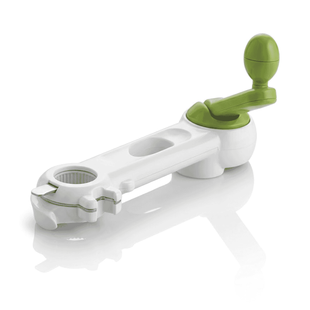 multi use tin opener in use