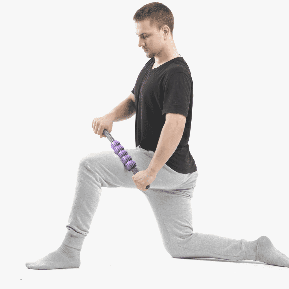 muscle roller stick round in use