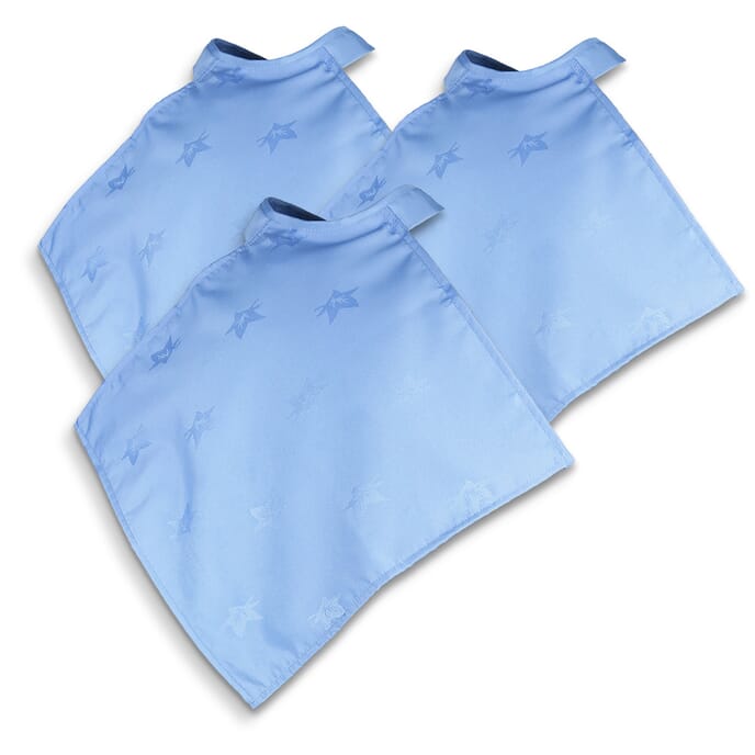 napkin clothing protector blue pack of 3