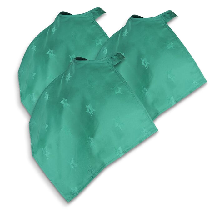 napkin clothing protector green pack of 3