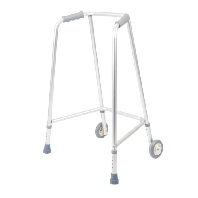 narrow wheeled walker wheeled aluminium walking frame tall