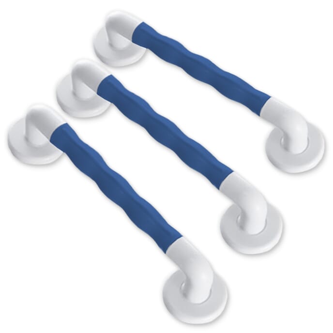 natural grip grab rails blue 30cm pack of 3