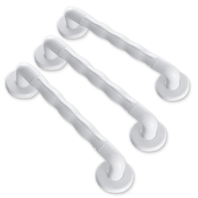 natural grip grab rails white 30cm pack of 3