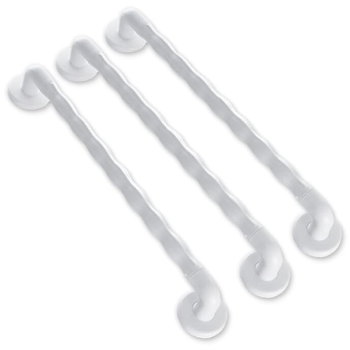 natural grip grab rails white 60cm pack of 3