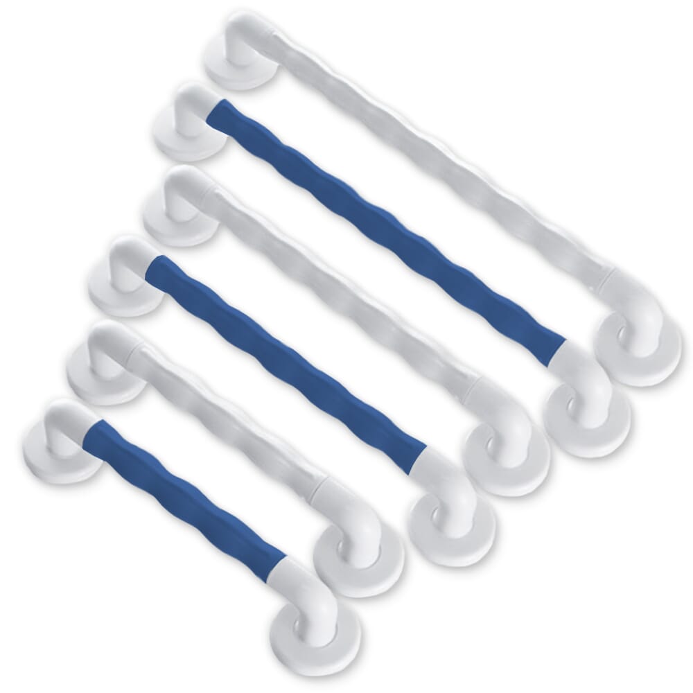 View Natural Grip Grab Rails Blue 30cm Pack of 3 information