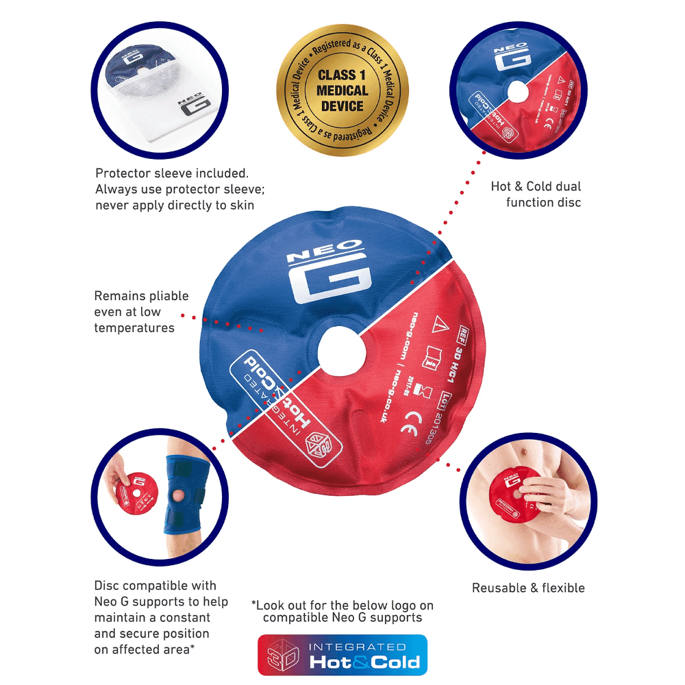 neo g hot cold therapy disc features
