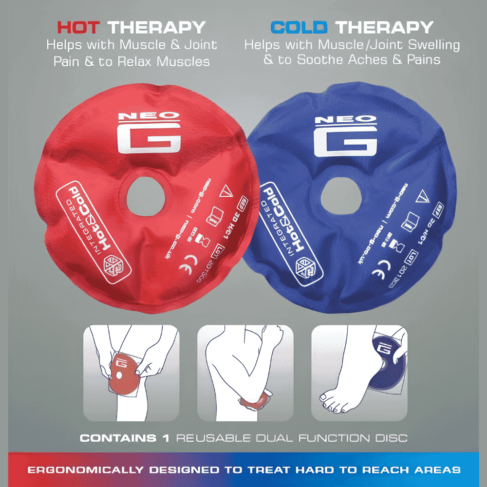 neo g hot cold therapy disc infographic