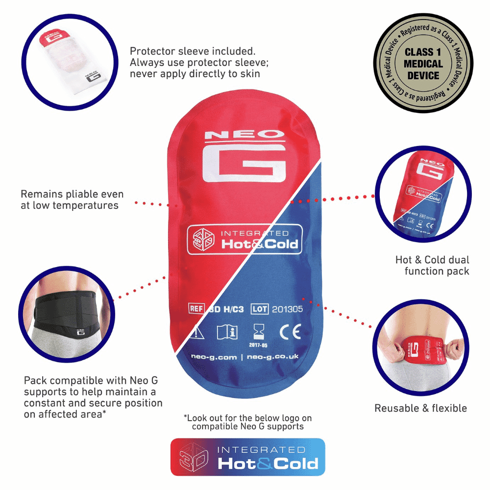 neo g hot cold therapy pack features