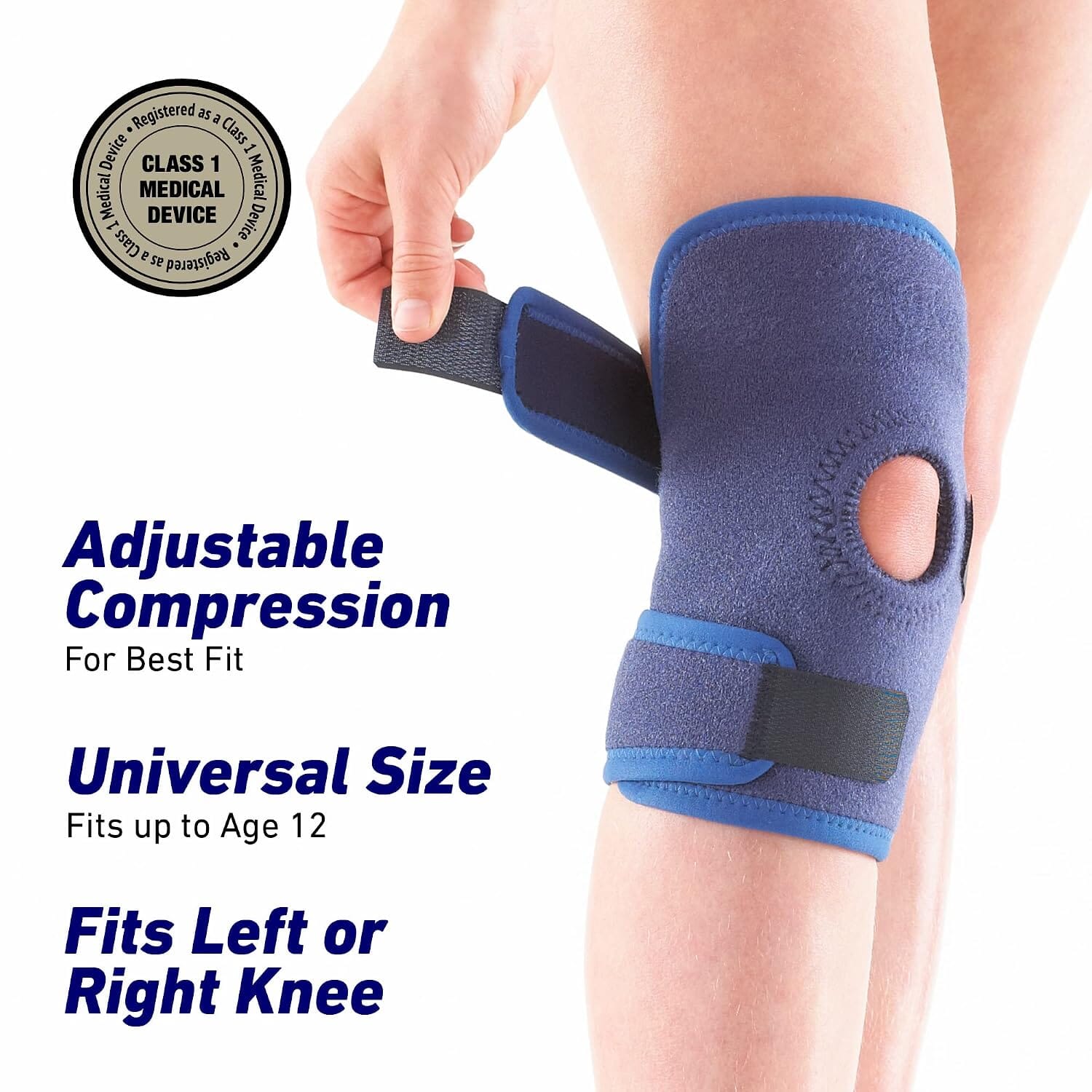 neo g kids open knee support adjustable
