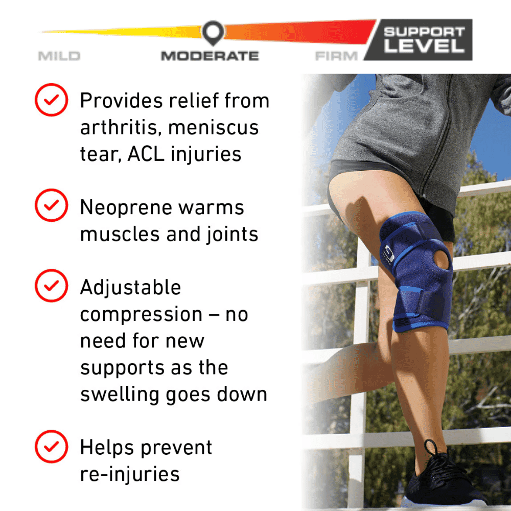 neo g open knee support level