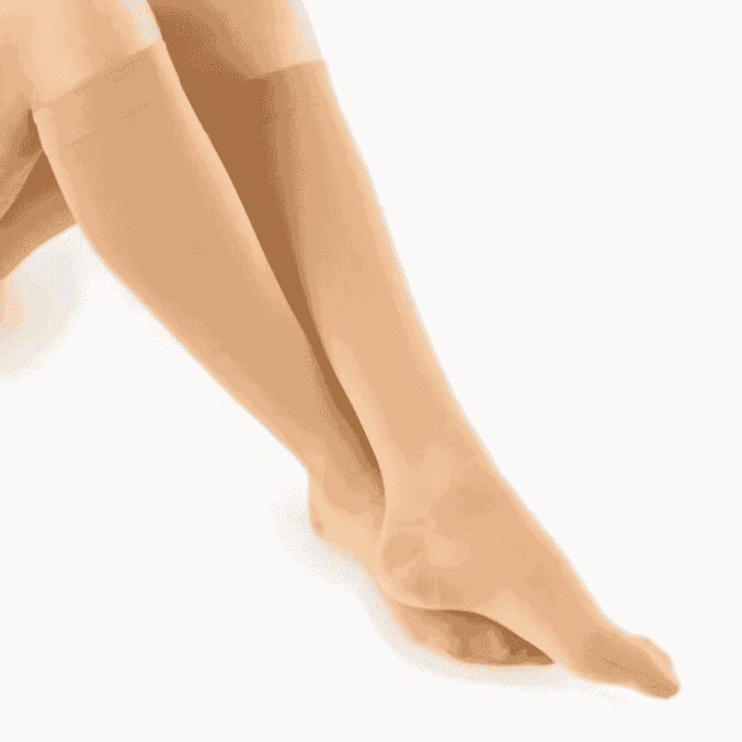 neo g travel compression socks beige