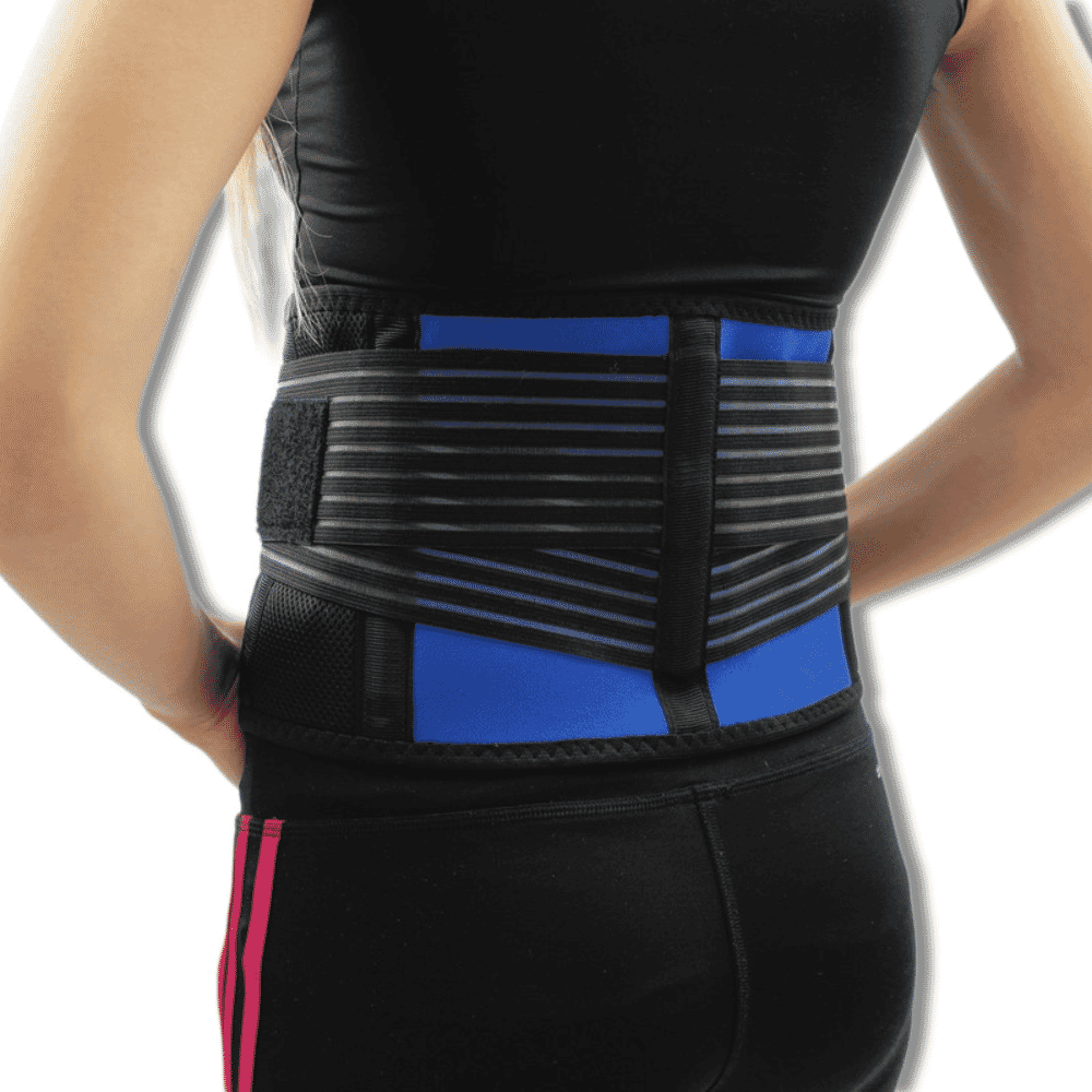 neoprene twin pull lumbar support back