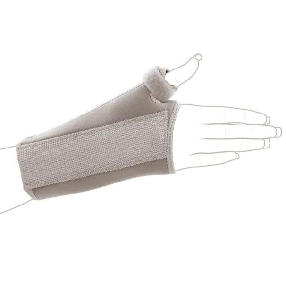 neoprene wrist and thumb brace back left