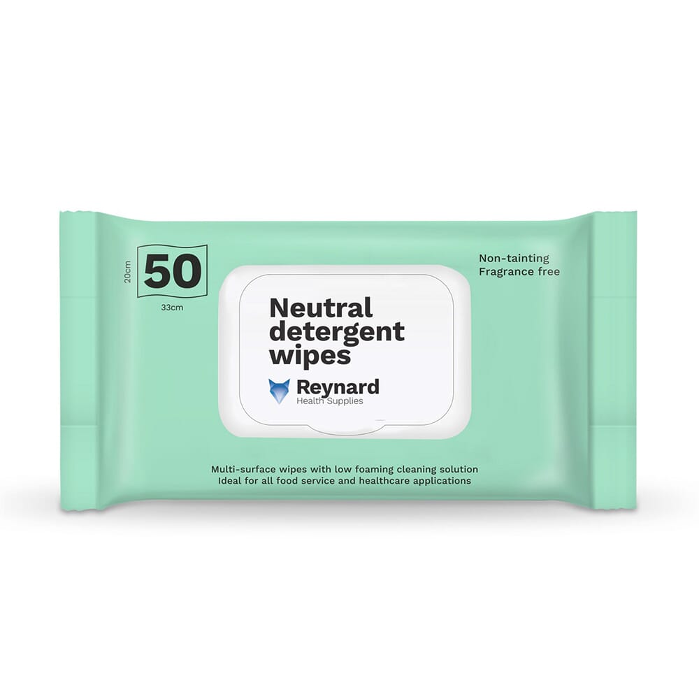 View Neutral Detergent Wipes Single Pack information